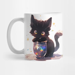 Black Cat and Magical Jar Mug